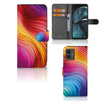 Book Case voor Motorola Moto G14 Regenboog - thumbnail