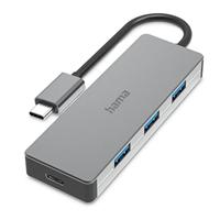 Hama USB-C-Hub 4 Ports, USB 3.2 Gen2, 10 Gbit/s, Alu