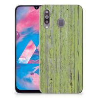 Samsung Galaxy M30 Bumper Hoesje Green Wood