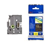 Brother TZe344 - Laminetband? - Goud op zwart - Rol (1,8 cm x 8 m) 1 rol(x) - voor P-Touch PT-3600, D400, D600, E500, E550, H101, H500, P700, P750; P-Touch Edge PT-P750