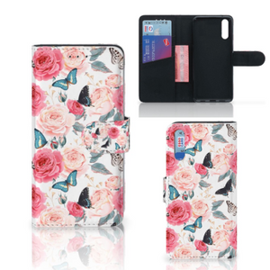 Huawei P20 Hoesje Butterfly Roses