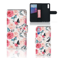 Huawei P20 Hoesje Butterfly Roses - thumbnail