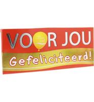 Voor Jou! Voor Jou! Wensreep Melk, Gefeliciteerd (70g)