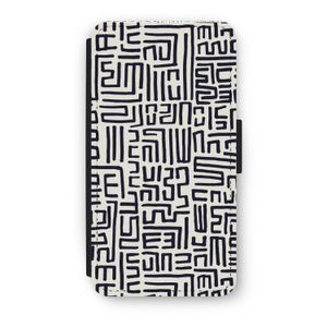 Moroccan Print: iPhone X Flip Hoesje