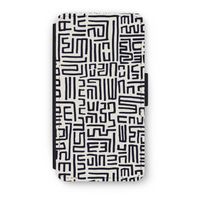 Moroccan Print: iPhone X Flip Hoesje - thumbnail