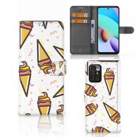 Xiaomi Redmi 10 Book Cover Icecream - thumbnail