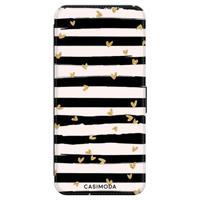 Samsung Galaxy A70 flipcase - Hart & streepjes