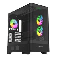 Thermaltake Bekijken 290 ARGB Gehard Glas Mid Tower Case Black Edition, CA-11G-00M1WN-00