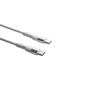 Akyga USB-kabel USB-C stekker, USB-C stekker 1.00 m Wit AK-USB-40