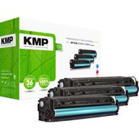 KMP Toner vervangt HP HP 312A (CF381A, CF383A, CF382A) Compatibel Combipack Cyaan, Magenta, Geel 2700 bladzijden H-T189CMY 2528,0030