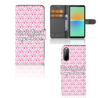 Sony Xperia 10 IV Portemonnee Hoesje Flowers Pink DTMP