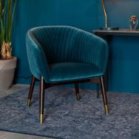 Dutchbone Eetkamerstoel 'Dolly', kleur Blauw