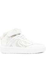 Stella McCartney baskets en cuir à patch logo - Blanc - thumbnail