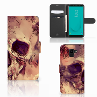Telefoonhoesje met Naam Samsung Galaxy J6 2018 Skullhead