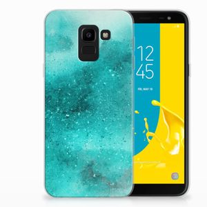 Hoesje maken Samsung Galaxy J6 2018 Painting Blue