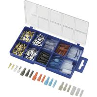 TRU COMPONENTS 739660 Assortiment kabelschoenen 0.50 mm² - 2.50 mm² Transparant, Zwart, Rood, Blauw 160 stuk(s) - thumbnail