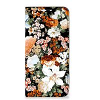 Smart Cover voor Samsung Galaxy A23 Dark Flowers - thumbnail