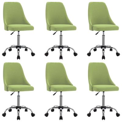 vidaXL Eetkamerstoelen 6 st stof groen vidaXL Eetkamerstoelen 6 st stof groen