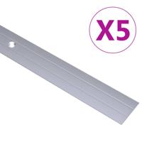 vidaXL Vloerprofielen 5 st 100 cm aluminium zilverkleurig