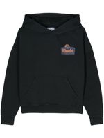 RHUDE hoodie en coton à logo imprimé - Noir