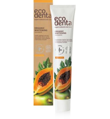 Ecodenta Ecodenta Tandpasta Organic Whitening Papaja (75ml) Ecodenta Ecodenta Tandpasta Organic Whitening Papaja (75ml)