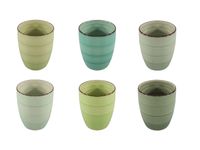 Studio Tavola Bekers Summer Green 350 ml - 6 stuks - thumbnail