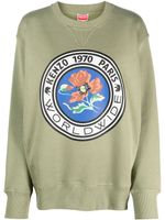 Kenzo sweat en coton à imprimé graphique - Vert