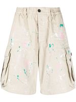 DSQUARED2 short à effet taches de peinture - Tons neutres - thumbnail