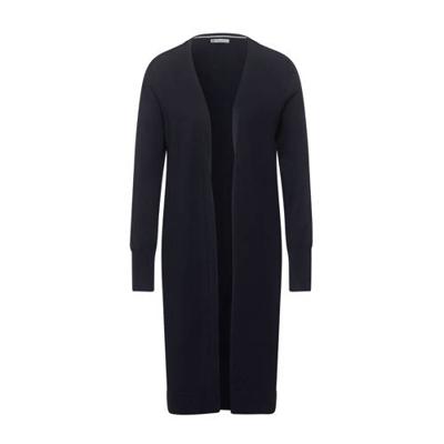 Street One fijngebreid vest donkerblauw