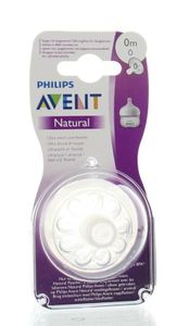 Avent Natural newborn soft flow voedingsspeen 1 druppel (2 st)