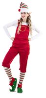 Elfen Jumpsuit Vrouw Rood - thumbnail