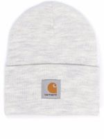 Carhartt WIP bonnet en maille à patch logo - Gris