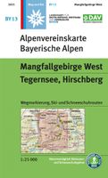 Wandelkaart BY13 Alpenvereinskarte Mangfallgebirge West | Alpenverein