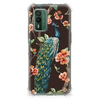 Nokia XR21 Case Anti-shock Pauw met Bloemen