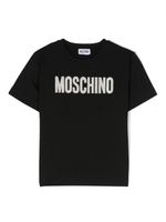 Moschino Kids t-shirt en coton à logo brodé - Noir - thumbnail