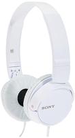Sony Mdr-Zx110/Wc(Ae) Opvouwbare Instapkoptelefoon Met Uitstekend Geluid (30 Mm Driver), Wit