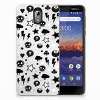 Silicone Back Case Nokia 3.1 (2018) Silver Punk
