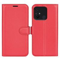 Xiaomi Redmi 12C Portemonnee Hoesje met Magnetische Sluiting - Rood - thumbnail