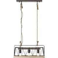 Brilliant Narcy 93587/71 Hanglamp LED E27 40 W RVS (geborsteld), Hout