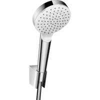 Hansgrohe Crometta 1jet porter doucheset ecosmart met slang 125cm wit chroom 26568400 - thumbnail