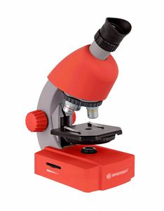 Bresser Optik 8851300E8G000 rot Kindermicroscoop Monoculair 640 x Doorvallend licht