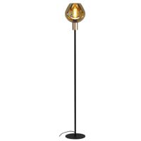 Masterlight Zwarte vloerlamp Bounty met gouden fitting 1472-05-02-130-3