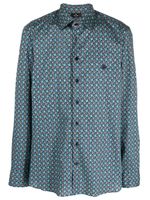 ETRO chemise en coton stretch à imprimé graphique - Bleu - thumbnail