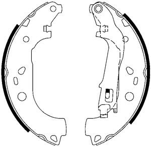 Remschoenset ATE, u.a. für Fiat, Vauxhall, Opel, Lancia