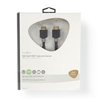 High Speed HDMI-kabel met Ethernet | HDMI-connector - HDMI-connector | 7,5 m | Antraciet - thumbnail