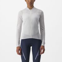 Castelli Anima 4 fietsshirt lange mouw wit dames M