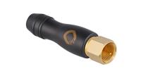 Oehlbach Transmission Shift S coaxiale F-stekker IEC (m) (satellietconnector, adapter, schroefbaar) verguld voor TV/Radio aansluiting - 1 stuk