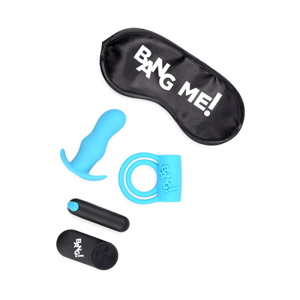 XR Brands Duo Blast Kit - Cockring, Butt Plug, Bullet Vibrator and Blindfold