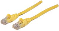 Intellinet 350525 RJ45 Netwerkkabel, patchkabel CAT 6A S/FTP 7.50 m Geel Folie afscherming, Afscherming gevlochten, Halogeenvrij 1 stuk(s) - thumbnail