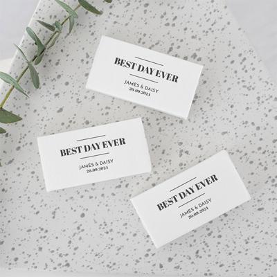 Zeep bedankje bruiloft modern paper Zeep bedankje bruiloft modern paper